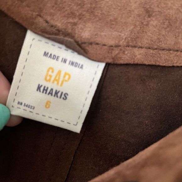 Gap Khakis Size 6 Genuine Leather Skirt - Picture 3 of 5